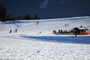 Sonnenwintertag in Mieming - viele waren draußen, denn das Wetter wird schlechter