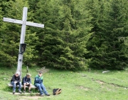 Zäunen auf der Feldereralpe „…das heißt ca. 4 km Weidezäune reparieren“