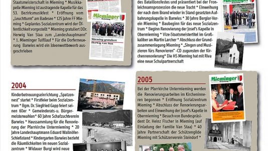 10 Jahre Mieminger Dorfzeitung, Foto: Mieminger Dorfzeitung/Mieming.online