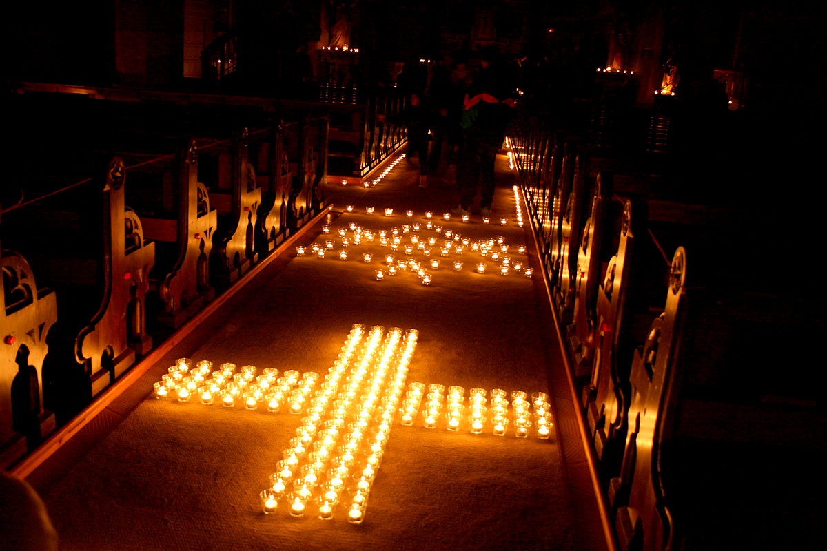 Pfarrkirche Untermieming, Einstimmung auf Allerheiligen, Foto: Knut Kuckel