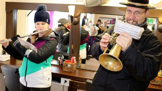 Tradition zum Jahreswechsel - Silvesterblasen der Musikkapelle Mieming, Fotos: Mieming.online