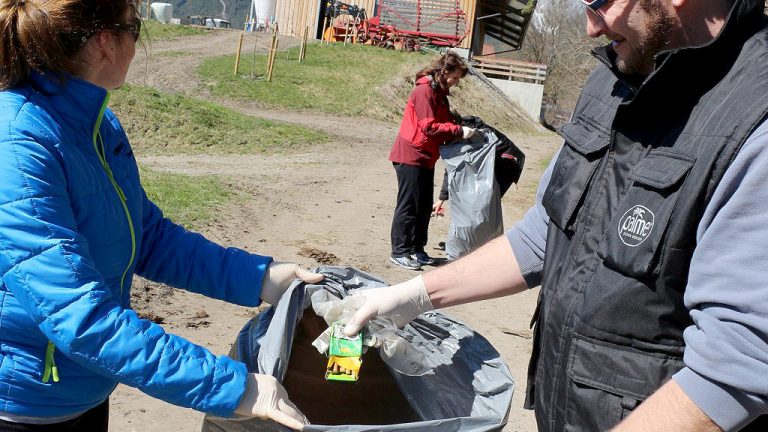 Rund vierhundert fleißige Hände haben Mieming vom Müll befreit. Foto: Knut Kucke