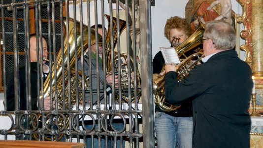 Weisenbläser in der Zeiner Marienkapelle, Foto: Andreas Fischer