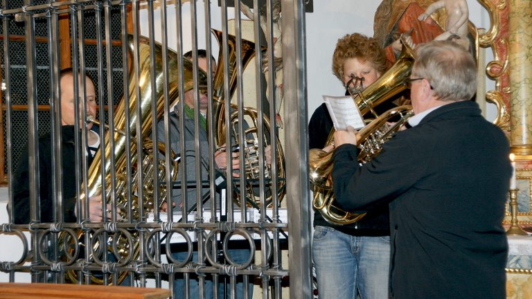 Weisenbläser in der Zeiner Marienkapelle, Foto: Andreas Fischer