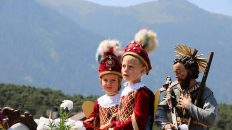 Isidori-Prozession - die Engel waren heuer Lionel Zotz und Emilian Spielmann, Foto: Knut Kuckel