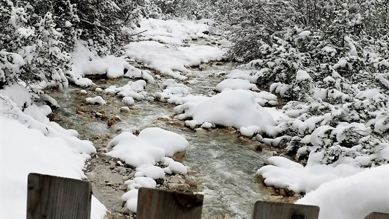 Obere Boasligbrücke, Schneewanderung, Foto: Knut Kuckel