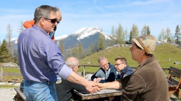 Auf der Seeben Alm werden Steinschlagschutz und Gastankanlage gebaut, Foto: Knut Kuckel