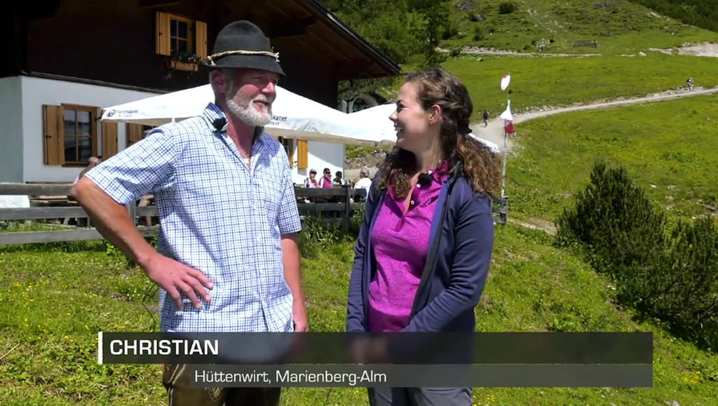 Maria Vögele war für "Imst TV" beim neuen Hüttenwirt auf der Markienberg Alm, Foto: Imst TV