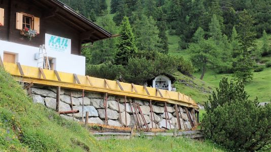 Bauarbeiten auf der Marienberg Alm, Foto: Knut Kuckel