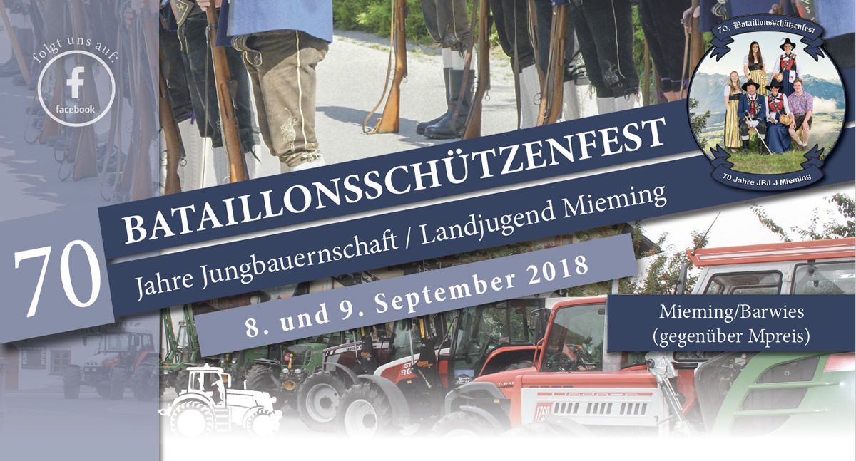 70. Bataillonsschützenfest und 70 Jahre Jungbauernschaft/Landjugend. Foto: Elias Kapeller/JBL Mieming