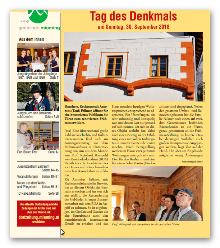 Dorfzeitung Oktober 2018