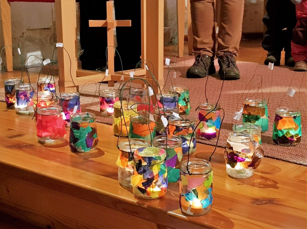 Martini Laternen der Spatzennestkinder