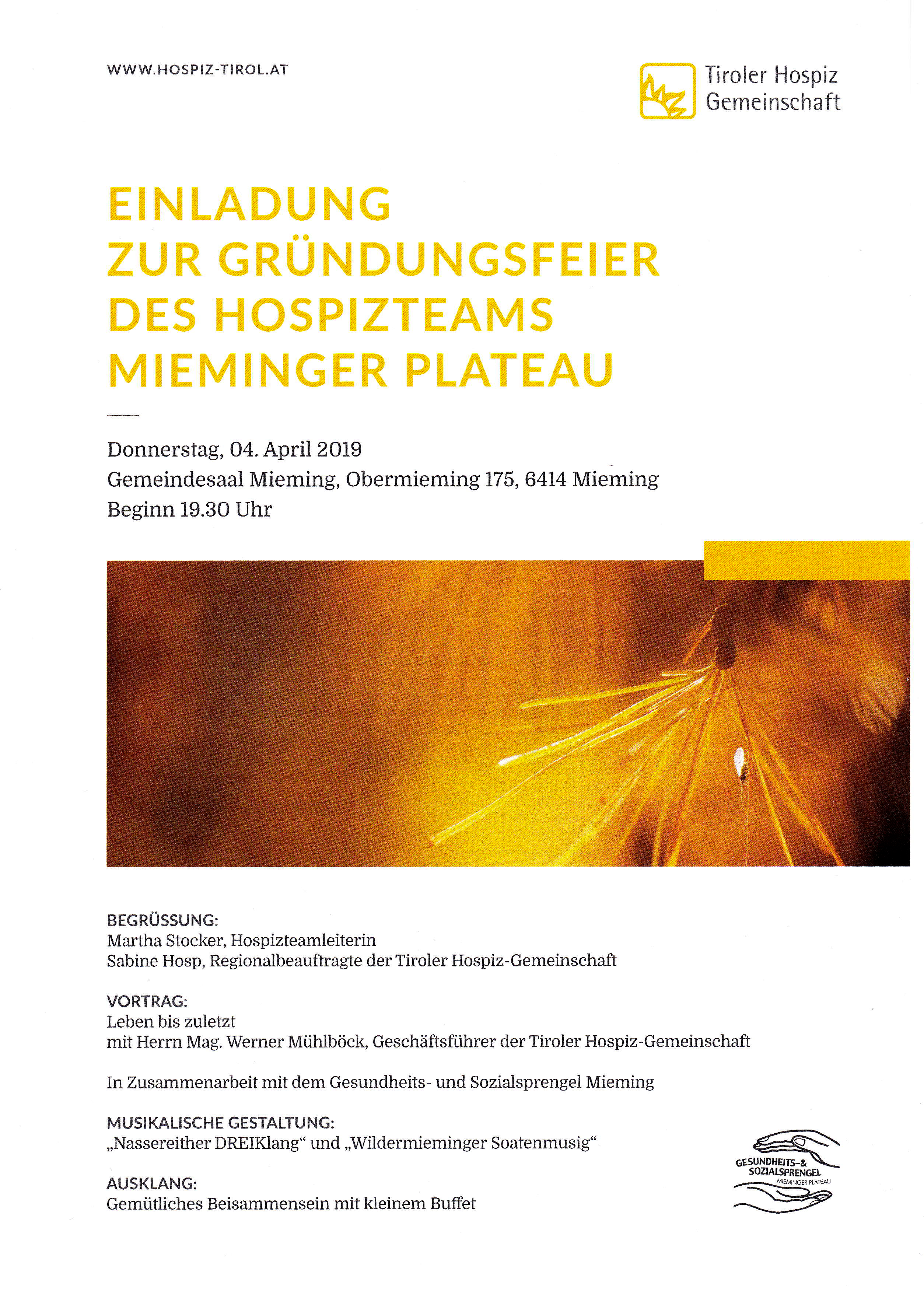 Gründung Hospizteam Mieming