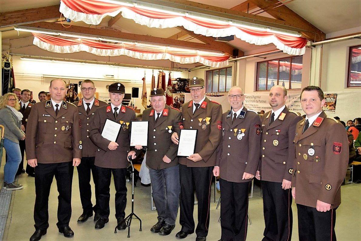 50 Jahre bei der Feuerwehr Mieming Foto: Markus Wörz