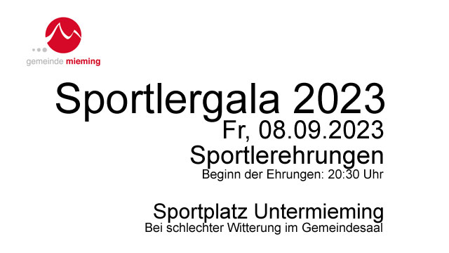 Sportlerehrung